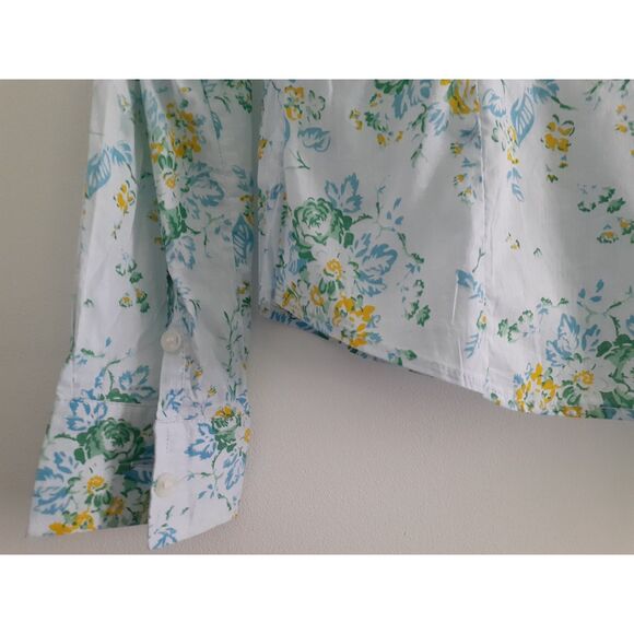 Soho Babe New York Light Blue Florals LS ButtonUp Shirt Jr. Sz Large NWT - Picture 13 of 16